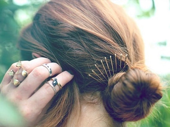 Crown - 21 Unexpectedly Stylish Ways to Wear Bobby Pins