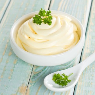 If you enjoy mayonnaise, you can make your own using 2/3 cup coconut oil, 2/3 cup olive oil, a teaspoon of mustard, a tablespoon of lemon juice or apple cider vinegar, and four egg yolks. It's much healthier and tastes great!