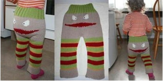 Knit These Adorable Monster Pants for Your Favorite Little Monster (Free Pattern)
