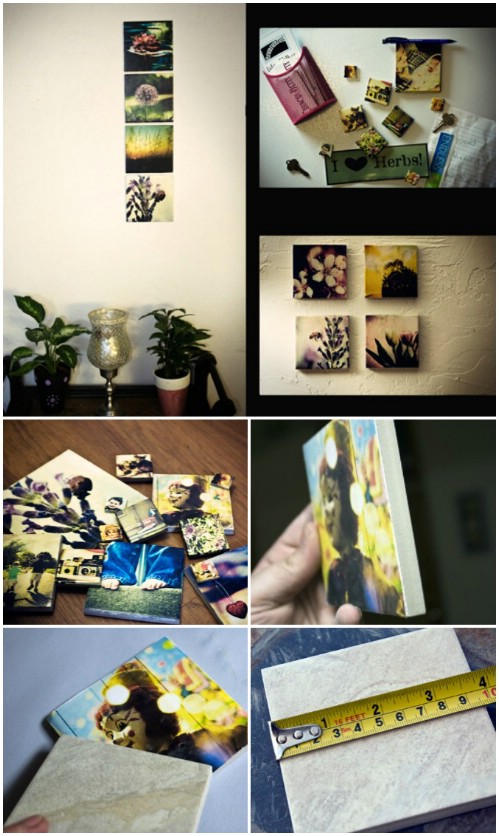 Ceramic Tiles - 20 Cleverly Creative Ways to Display Your Cherished Photos