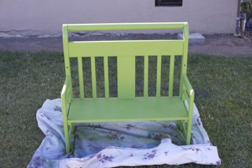 Two-Kid Bench - 20 Delightfully Creative and Functional Ways to Repurpose Old Cribs