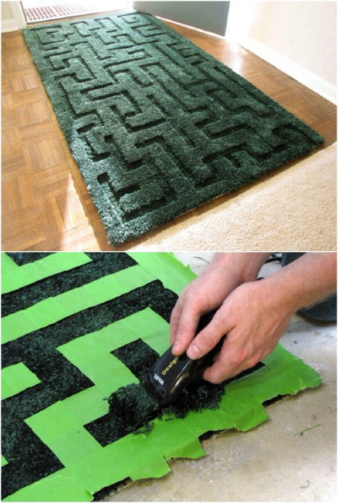 Magnificent Maze - 30 Magnificent DIY Rugs to Brighten up Your Home