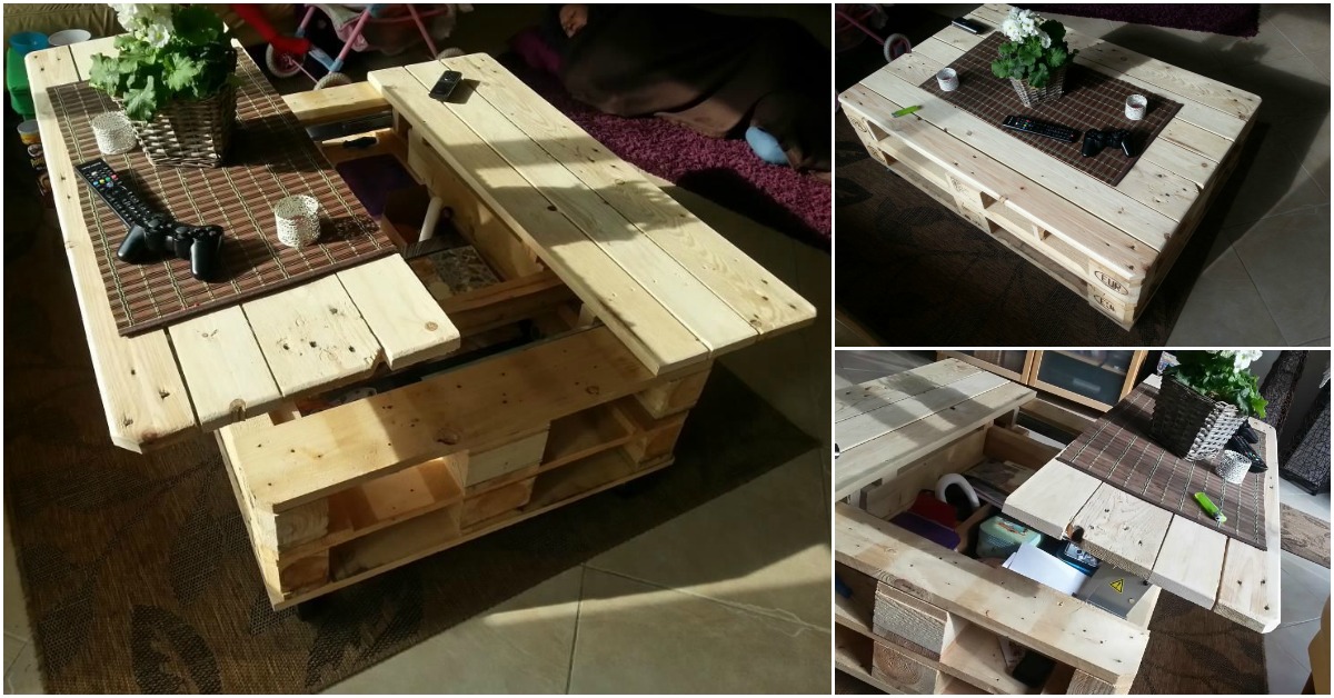 How to Build This Exquisite Multifunctional Coffee Table From Just Two