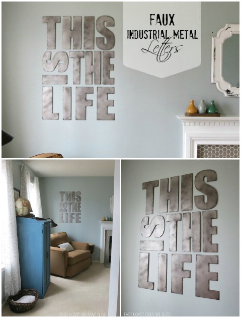 Faux Industrial Metal