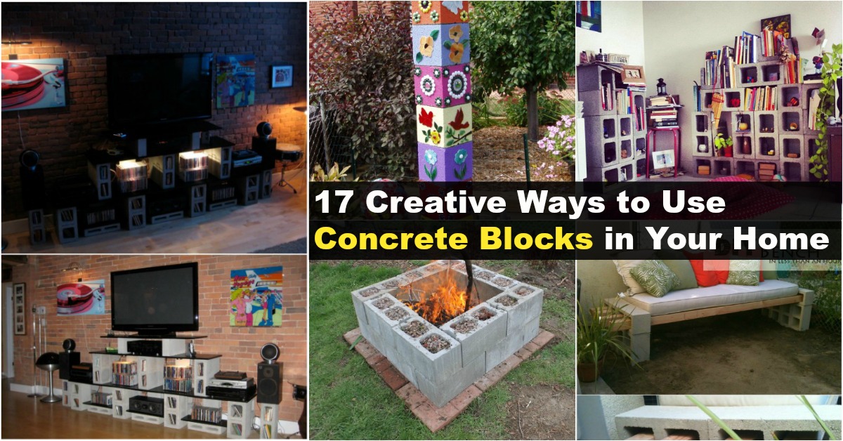 17 Creative Ways to Use Concrete Blocks in Your Home - DIY & Crafts