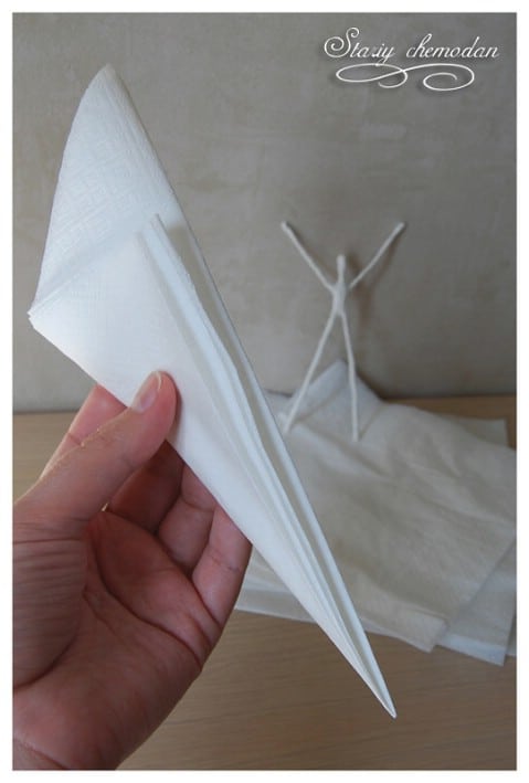 Step 4 - How to Make Dancing Ballerinas from Wire and Napkins
