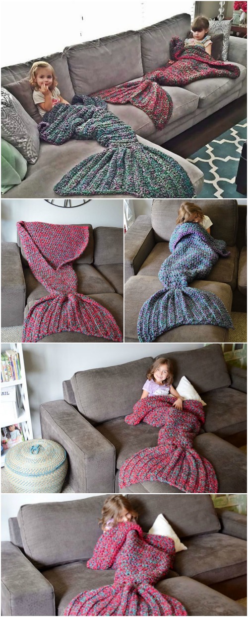 Crocheted Mermaid Lapghan