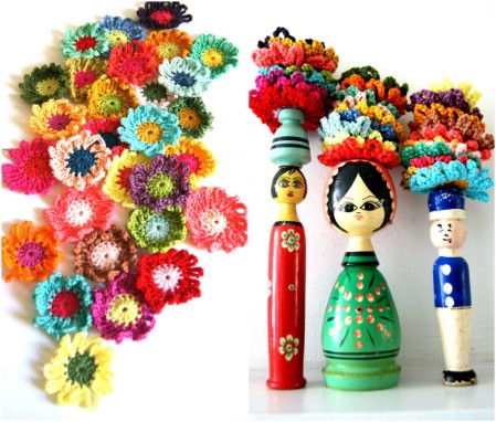 Crochet beautiful flowers