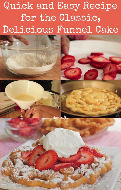 Quick and Easy Recipe for the Classic, Delicious Funnel Cake - DIY ...