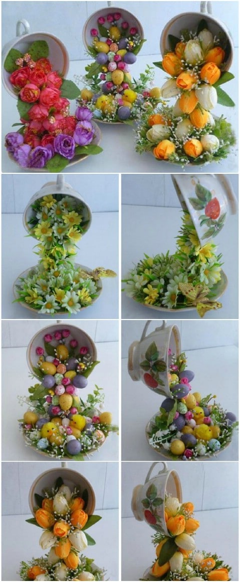 Flying Flower Teacups