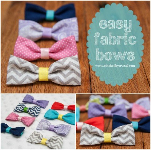 14 fabric bows