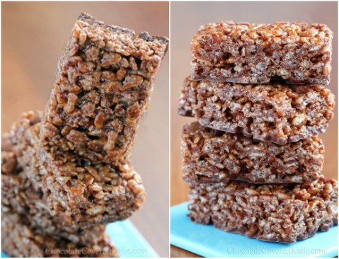 Chocolate Nutella Rice Krispie Treats