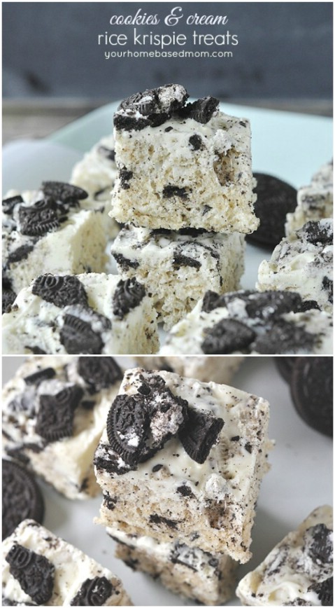 Cookies and Cream Rice Krispie Treats