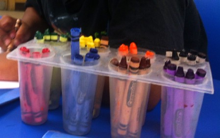 Ice Pop Tray Crayon Organizer