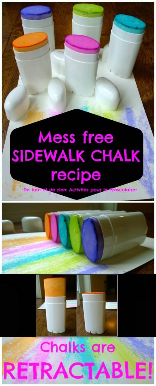 Mess Free Sidewalk Chalk