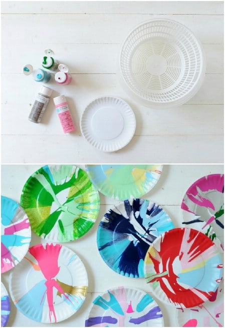 Salad Spinner Spin Art