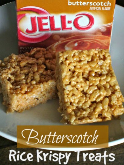 Butterscotch Rice Krispie Bars