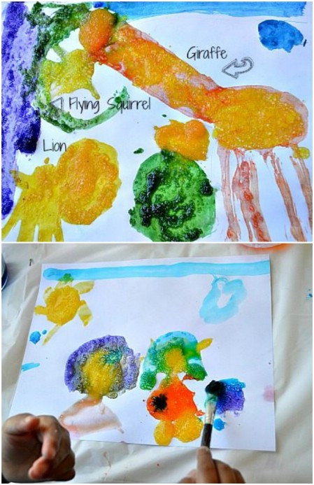 Try painting with Epsom salts.