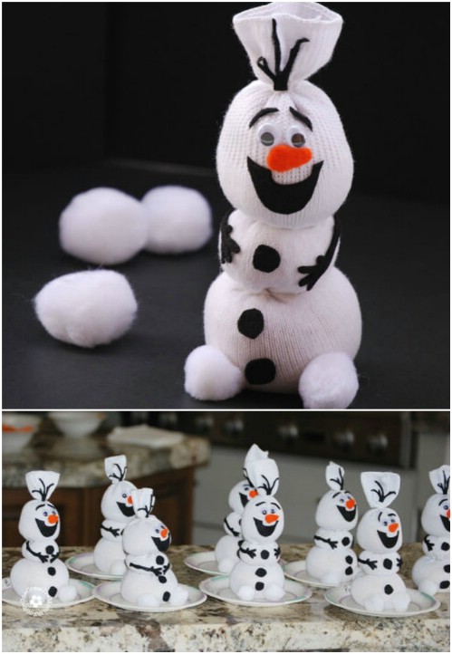 Olaf Sock Snowman