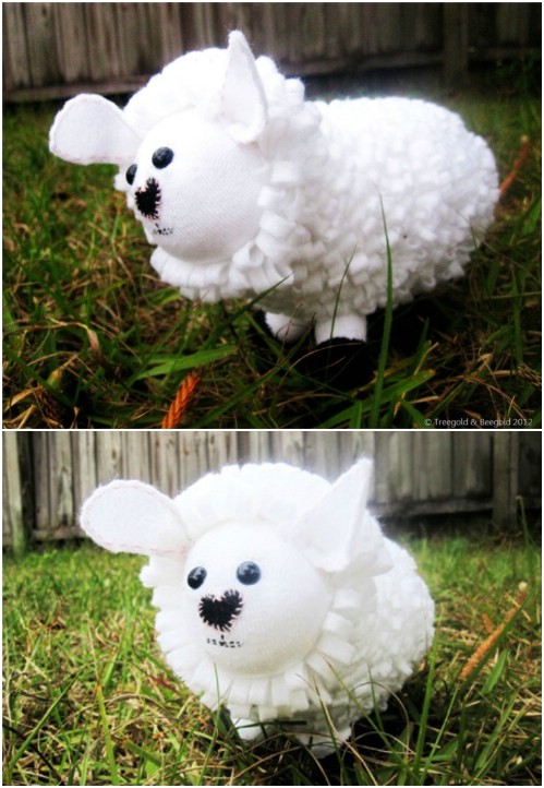 Sweetheart Sheep Sock Toy