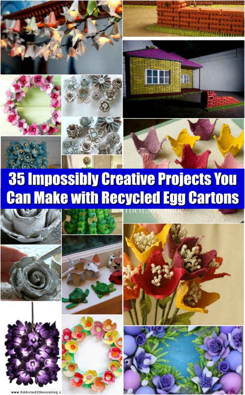 35 Impossibly Creative Projects You Can Make with Recycled Egg Cartons