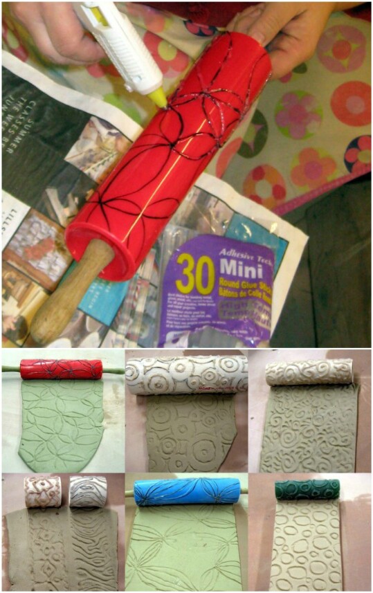 11. Make a Textured Roller for Clay