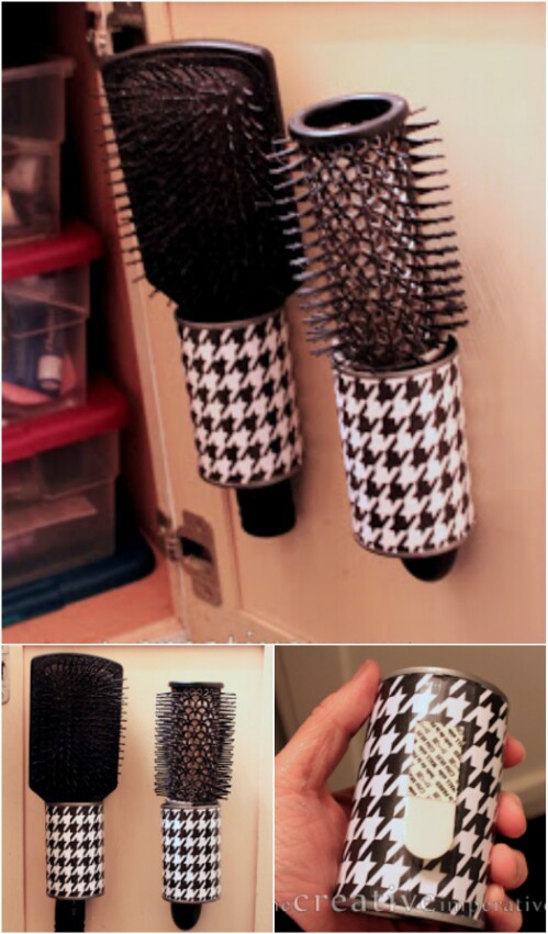 Hanging Hairbrush Storage