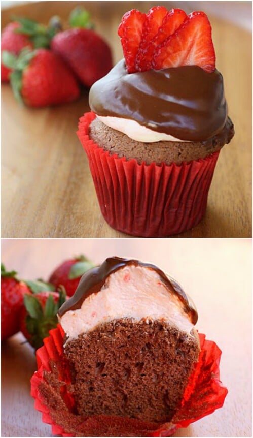 Strawberry Puffcakes