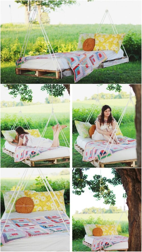 1. Relaxing Swing Bed