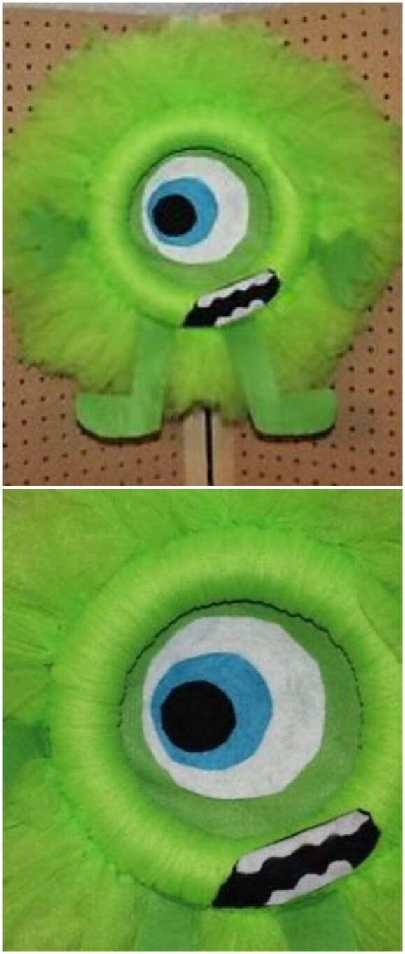 22. Mike Wazowski Tulle Wreath