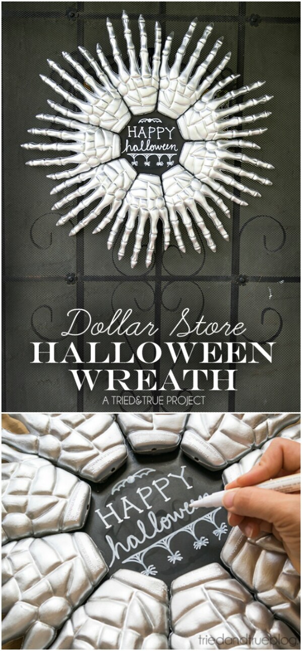 Skeleton Hand Wreath