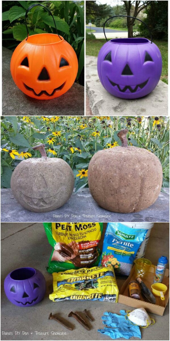 Concrete Pumpkins
