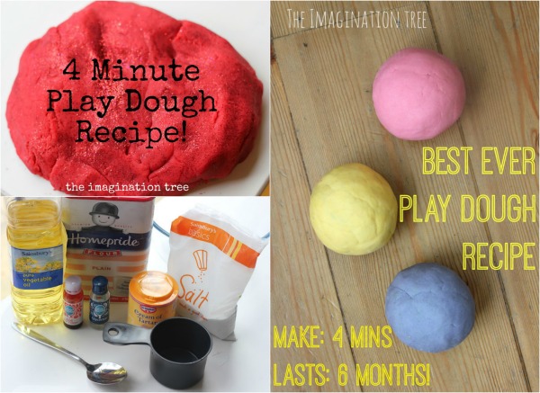 Homemade Playdough with More Shine