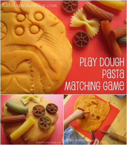 Pasta Matching Game - Fun Playdough Games, Projects, and Activities