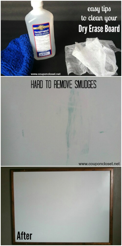 Wipe down your dry erase board.