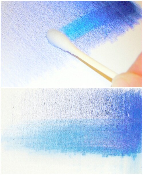 Create washes for blending colored pencil.