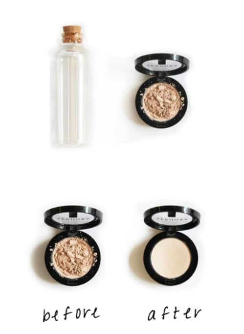 Restore broken eye shadow.