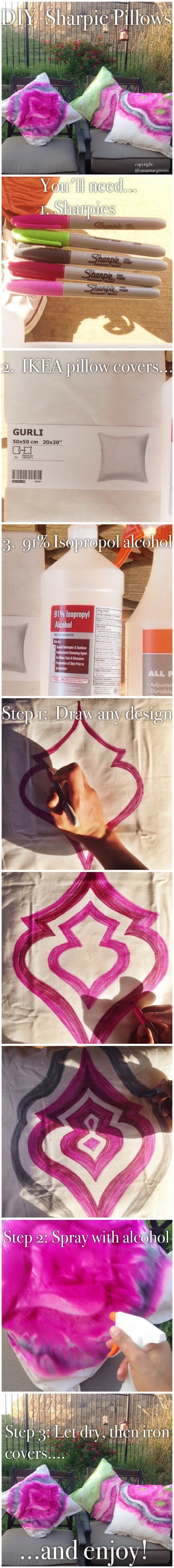 Turn a plain pillow into a breathtaking work of art.