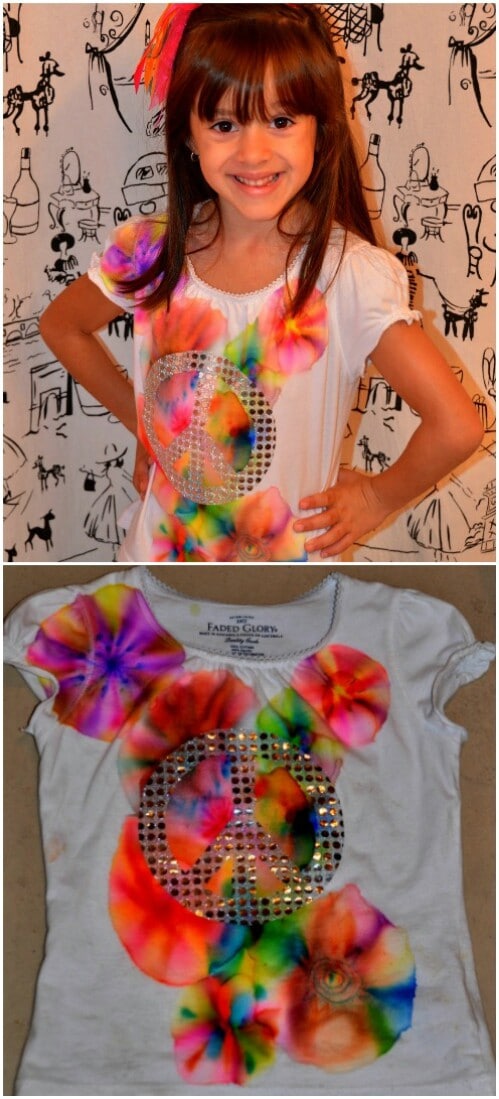 Tie-dye a T-shirt.