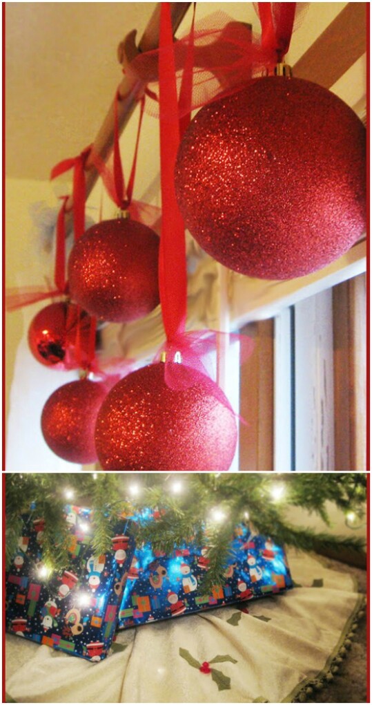 Giant Glitter Ornaments