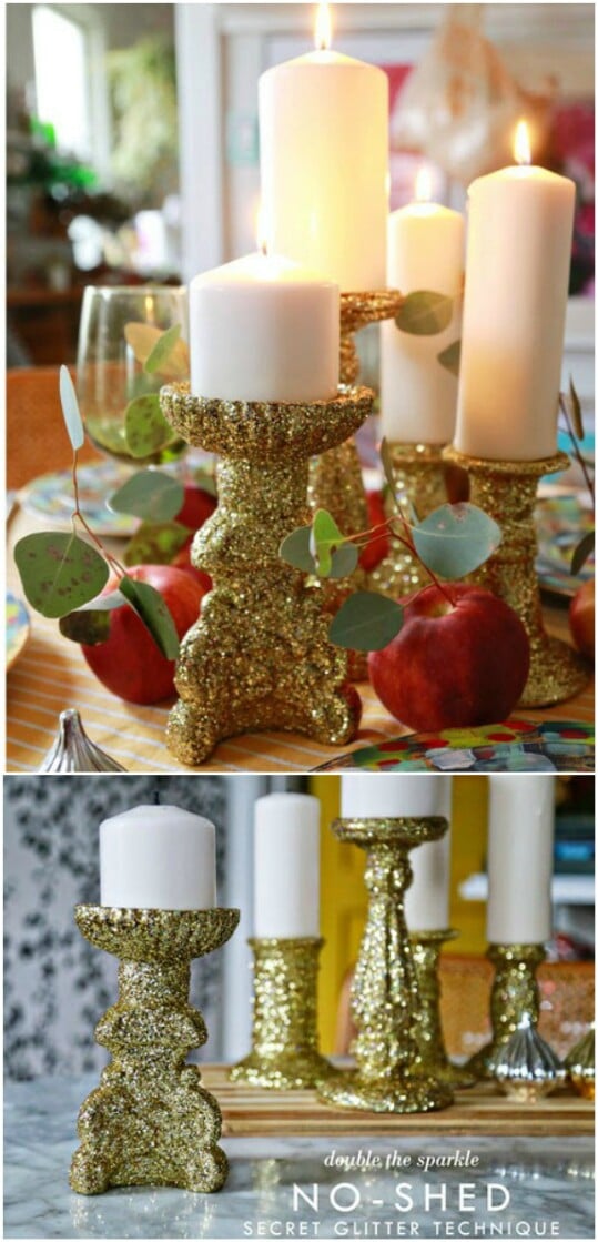 Glitter Candlesticks