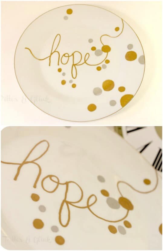 Handwritten Christmas Plates