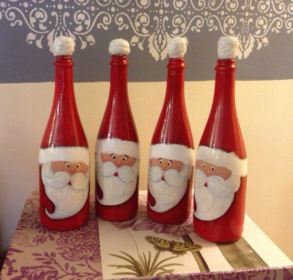 Santa Face Bottles