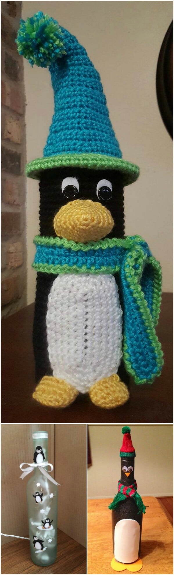 Penguin Wine Bottle
