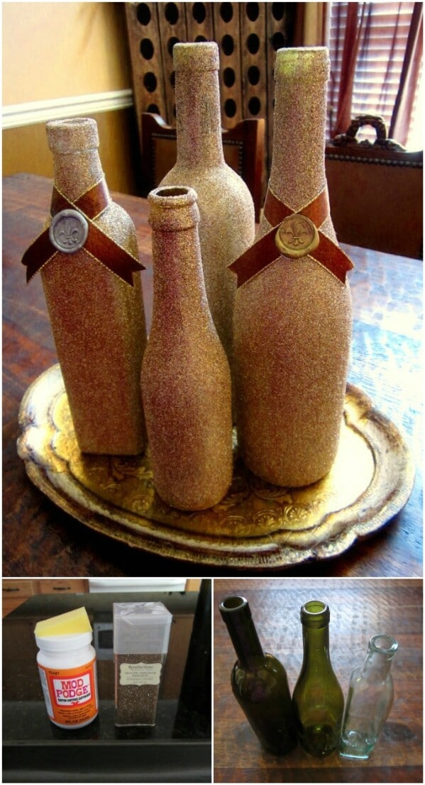 Wine Bottle Centerpiece