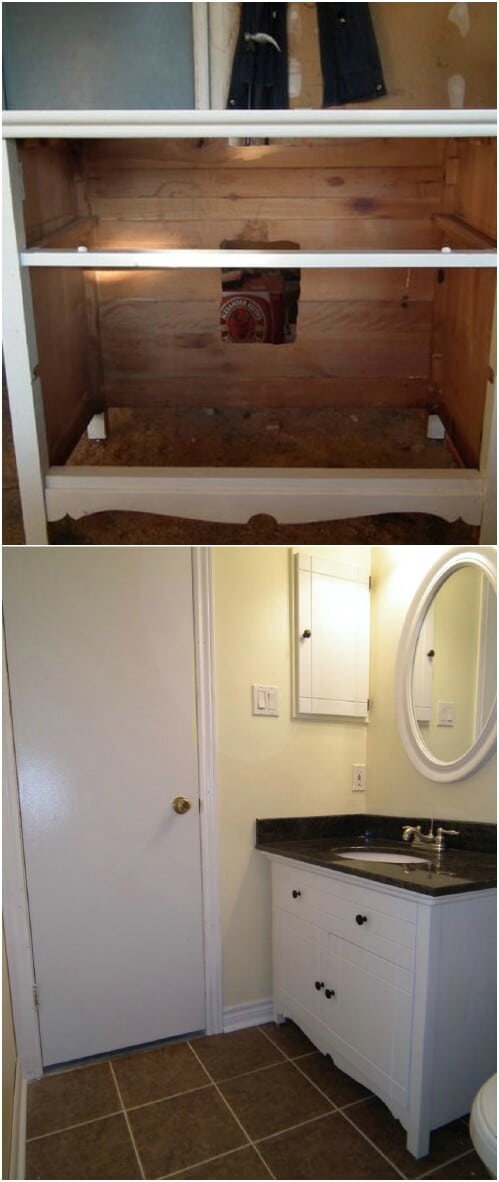 Repurposed Dresser Vanity