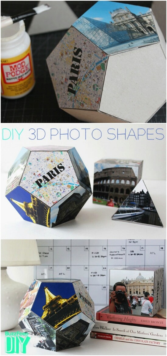 DIY Geometric Photo Shapes