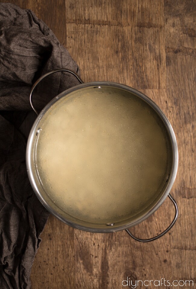 Preparing the white beans.