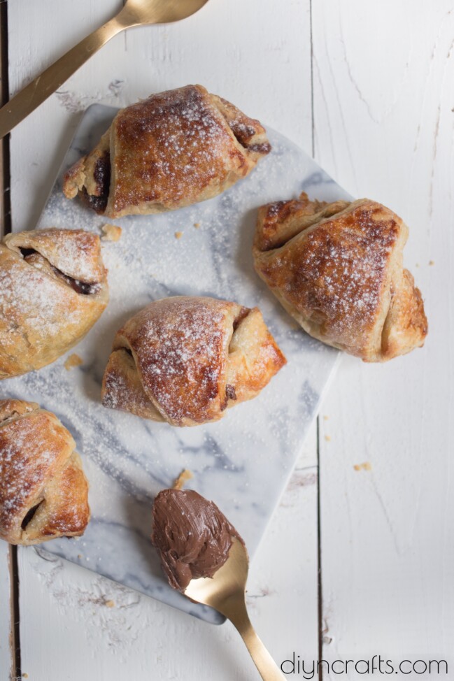 Step 4 - Banana and Nutella Stuffed Puff Pastry Rolls