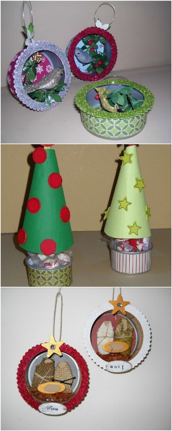 DIY Nativity Ornaments - 20 Frugally Genius Ways To Upcycle Empty Tuna Cans
